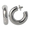Bcbg Chunky Silver-tone Hoop Earrings In Silver