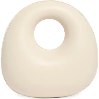 Bcbg Circle Handle Molded Hobo Bag In Neutral