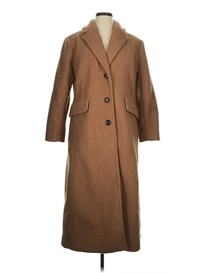 Pre-owned Bcbg Coat In Brown