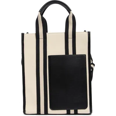 Bcbg Contrast Pocket Mini Tote Bag In Black