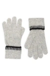 Bcbg Contrast Stitch Gloves In Gray