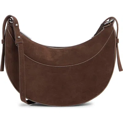 Bcbg Convertible Crescent Shoulder Bag In Brown