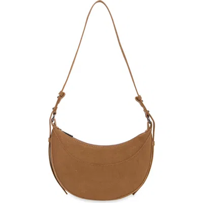 Bcbg Convertible Crescent Shoulder Bag In Brown