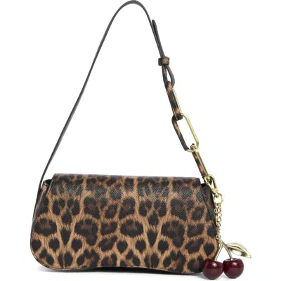 Bcbg Covered Rings Shoulder Bag In Brown