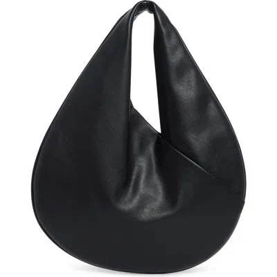 Bcbg Crisscross Mini Hobo Shoulder Bag In Black