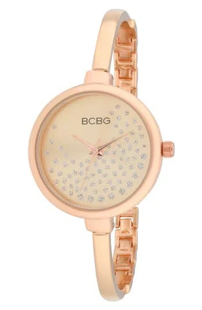 Bcbg Crystal Dial Bracelet Watch, 32mm In Gold