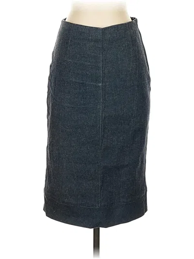 Pre-owned Bcbg Denim Skirt In Gray