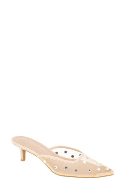 Bcbg Dixy Pointed Toe Kitten Heel Mule In Frappe