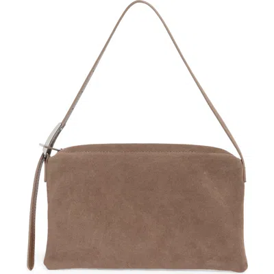 Bcbg Drape Hodo Faux Suede Hobo In Mushroom