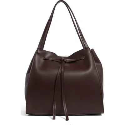 Bcbg Drawstring Tulip Tote Bag In Brown