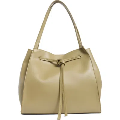 Bcbg Drawstring Tulip Tote Bag In Kelp Green