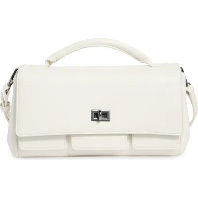 Bcbg East/west Convertible Clutch In White