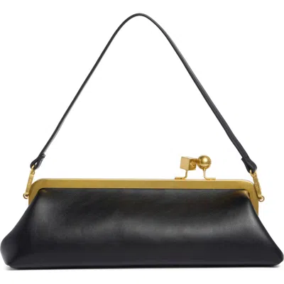Bcbg East/west Frame Shoulder Bag In Black