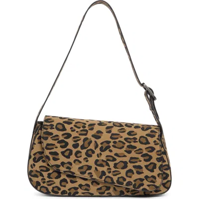 Bcbg East/west Leopard Print Shoulder Bag