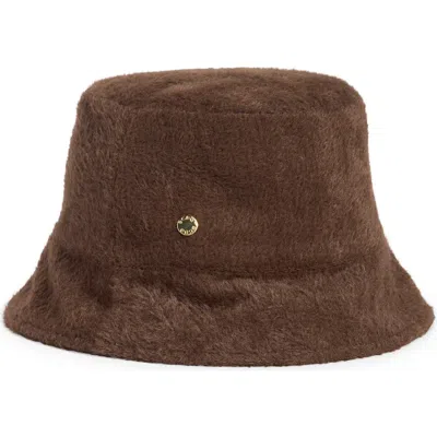 Bcbg Faux Fur Bucket Hat In Brown