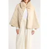 Bcbg Faux Fur Cape In Brown