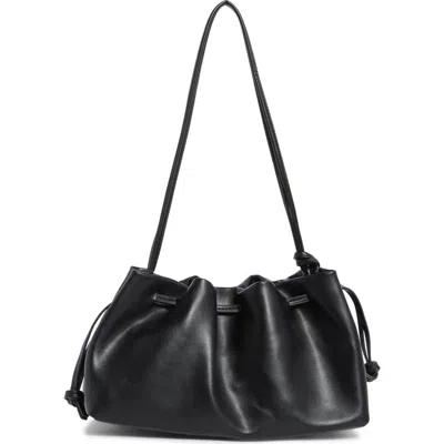 Bcbg Faux Leather Shoulder Bag In Black