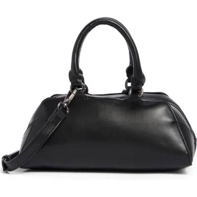 Bcbg Faux Leather Top Handle Satchel In Black
