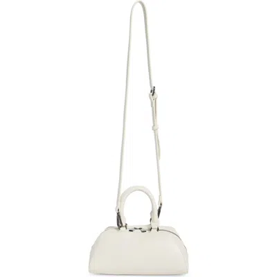Bcbg Faux Leather Top Handle Satchel In White