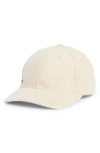 Bcbg Faux Suede & Corduroy Baseball Cap In Brown