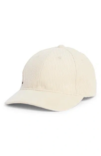 Bcbg Faux Suede & Corduroy Baseball Cap In Brown
