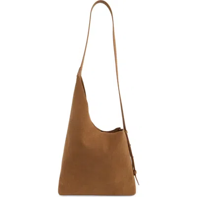Bcbg Faux Suede Asymmetric Shoulder Bag In Pattern