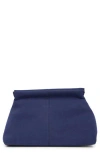 Bcbg Faux Suede Clutch In Blue