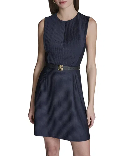 Bcbg Fit And Flare Dress In Blue