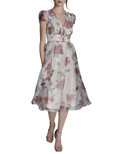 Bcbg Fit And Flare Dress In White