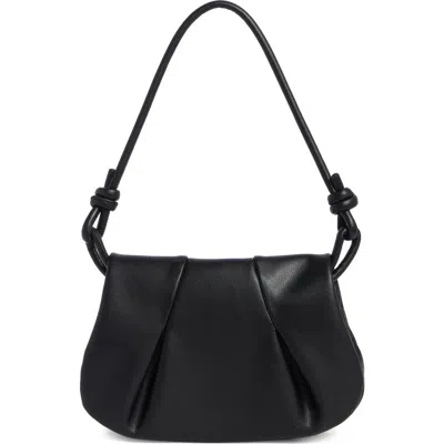 Bcbg Flap Knot Shoulder Bag In Black