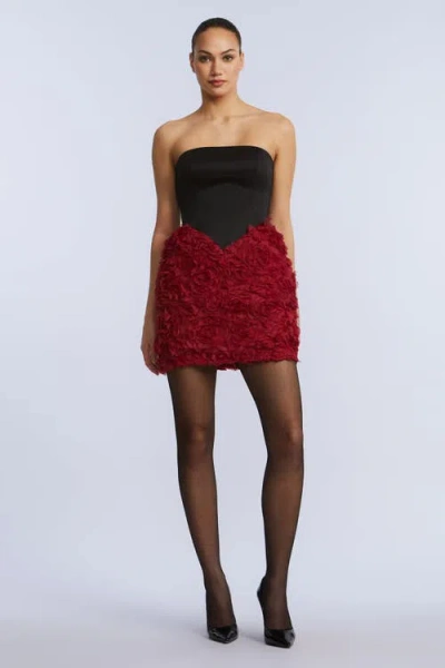 Bcbg Floral Applique Cocktail In Multi