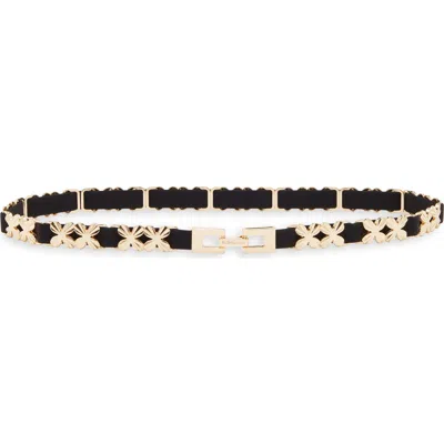 Bcbg Floral Metal Links Belt In Multi