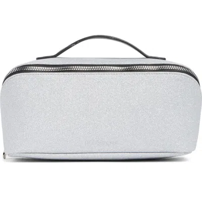 Bcbg Fold Out Cosmetic Case In Silver Sparkle