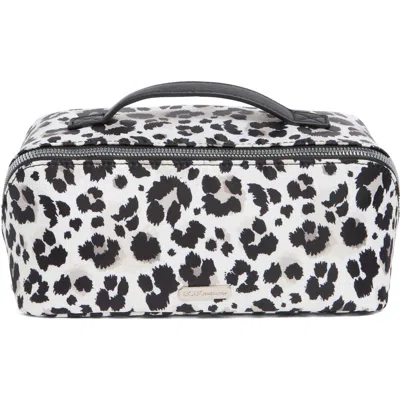 Bcbg Fold Out Cosmetic Case In Snow Leopard