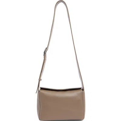 Bcbg Funnel Flap Crossbody Bag In Taupe