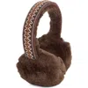 Bcbg Geo Faux Fur Earmuff In Brown