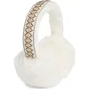 Bcbg Geo Faux Fur Earmuff In White