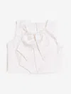 Bcbg Girls Bow Blouse In Ivory