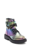 Bcbg Girls Kids' Briana Iridescent Combat Boot In Multi