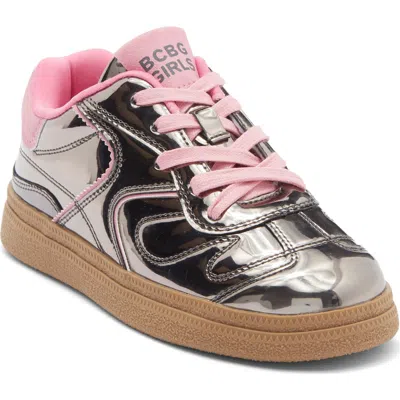Bcbg Girls Kids' Geena Metallic Sneaker In Gray