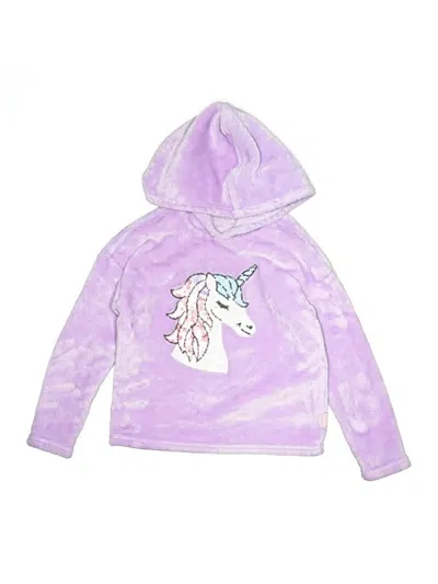 Pre-owned Bcbg Girls Kids' Pullover Hoodie In Purple