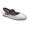 Bcbg Girls Twilight Little & Big Kid Girls Round Closed Toe Mary Jane Shoes In Silver