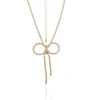 Bcbg Gold Bow Pendant Chain Necklace In Gold