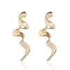 Bcbg Gold-tone Squiggle Earrings In Gold