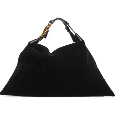 Bcbg Hardware Ring Hobo Bag In Black