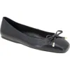 Bcbg Hartly Cap Toe Ballet Flat In Black