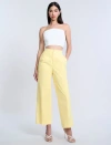 Bcbg High Waist Cropped Pant In Yellow