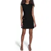 Bcbg Iconic Stretch Asymmetric Minidress In Black