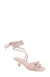 Bcbg Imerez Ankle Wrap Sandal In Adobe Rose