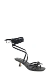 Bcbg Imerez Ankle Wrap Sandal In Black